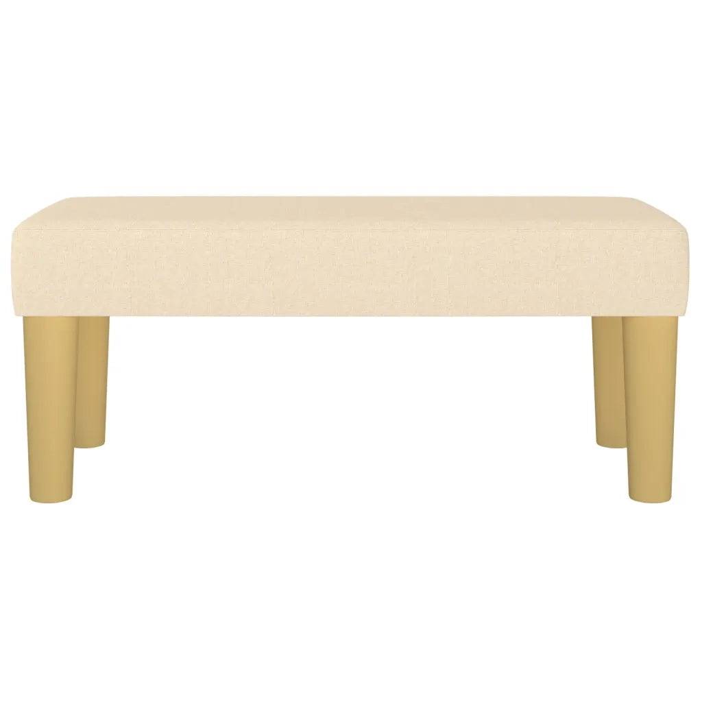 Panca Crema 70x30x30 cm in Tessuto CFW4378045