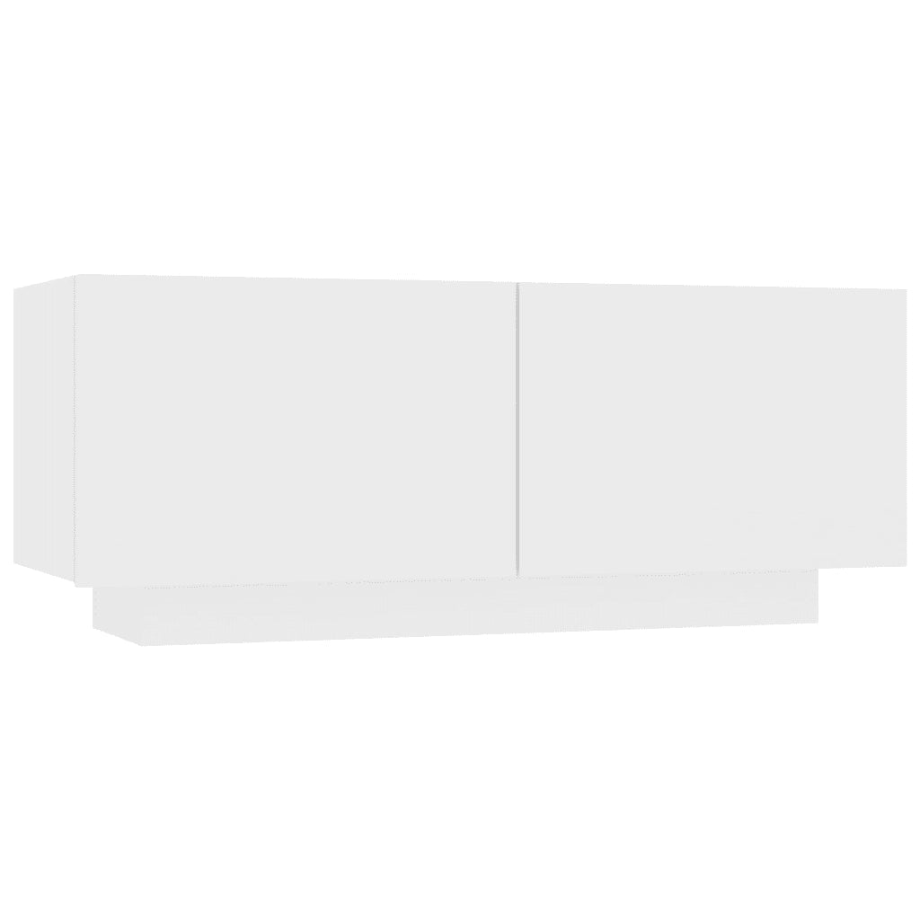Comodino-Tavolino da notte Bianco 100x35x40 cm in Legno Multistrato