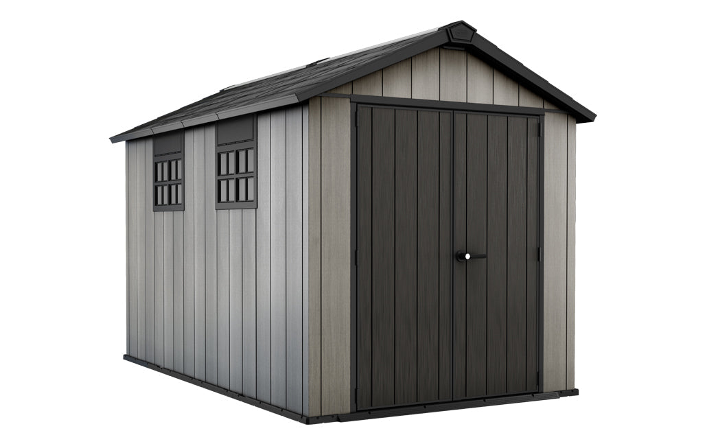 Casetta da Giardino Porta Attrezzi 230x350x242 cmin Duotech Keter Oakland 7511 Grigia