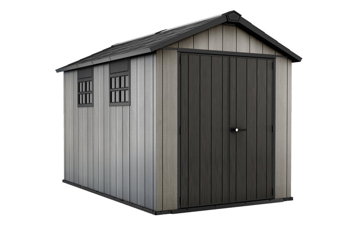 Casetta da Giardino Porta Attrezzi 230x350x242 cmin Duotech Keter Oakland 7511 Grigia