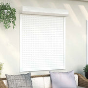 Persiana a rullo Bianco 110 x 130 cm Alluminio e poliuretano