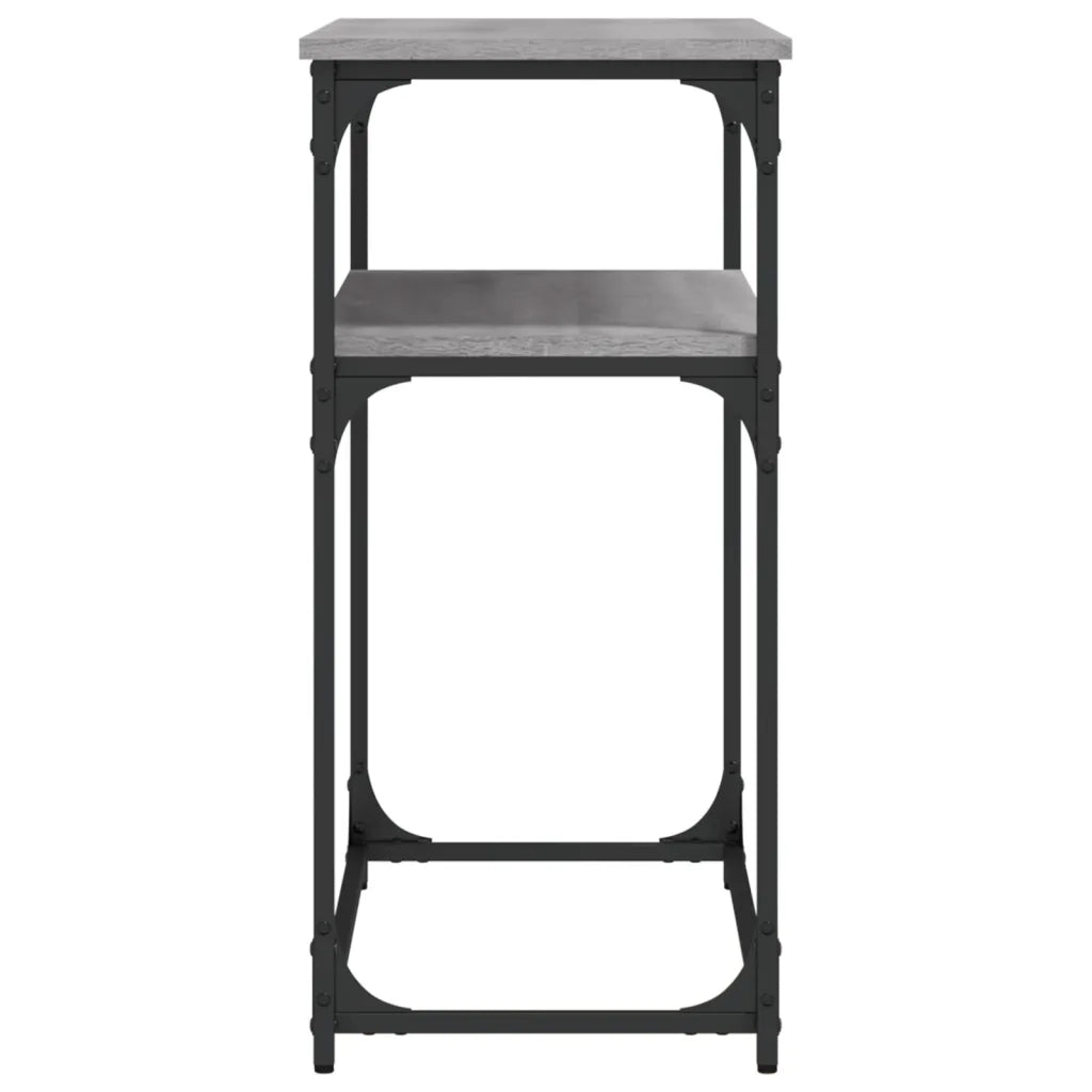 Tavolino Consolle Grigio Sonoma 100x35,5x75cm Legno Multistrato 834068