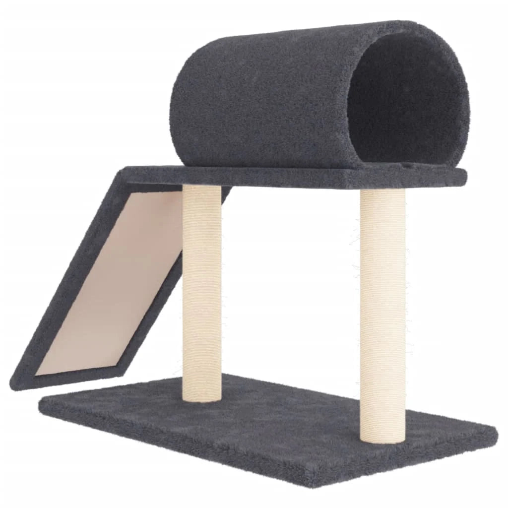 Tiragraffi con tunnel e scaletta scuro 55,5 cm grigio 02_0022800