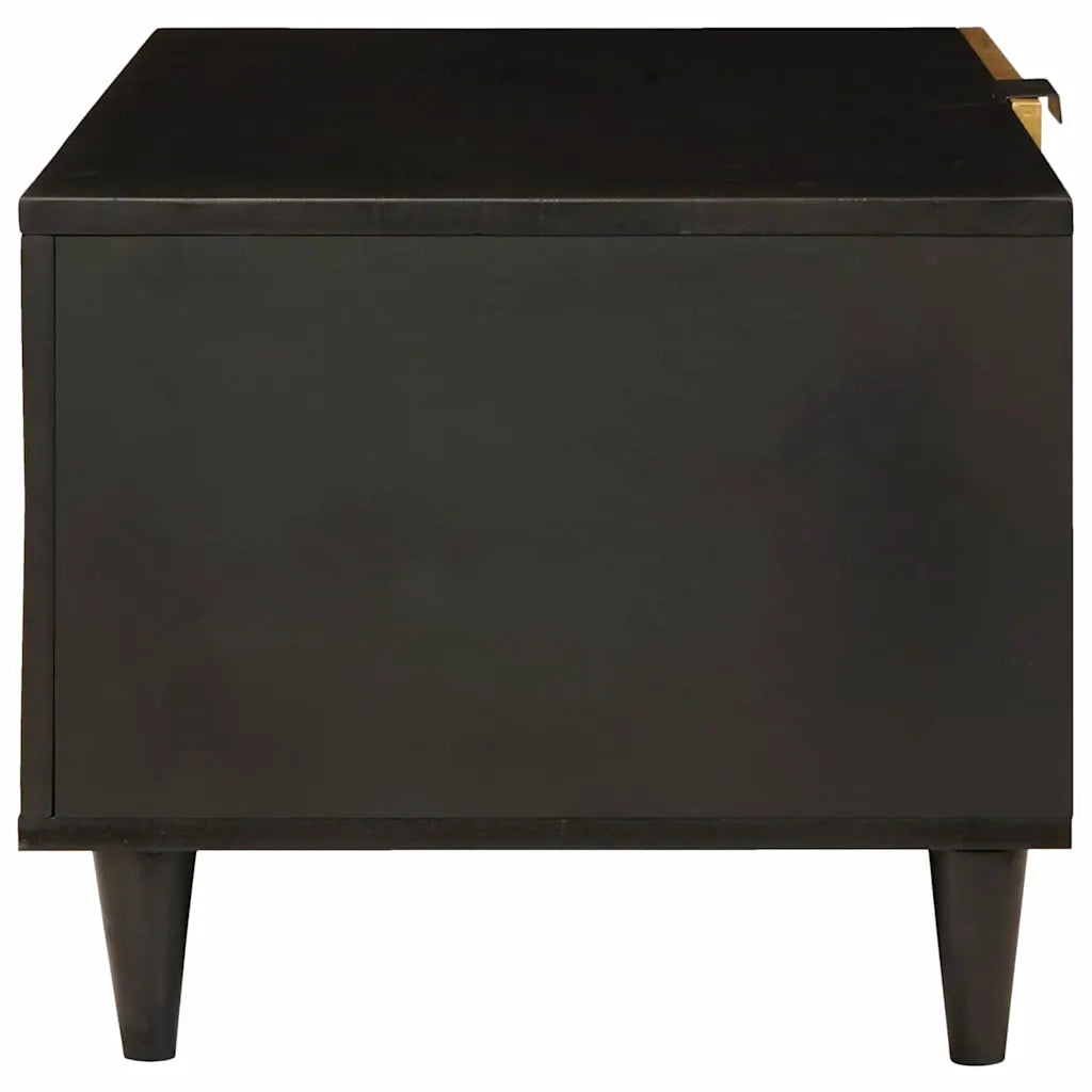 vidaXL Tavolino da salotto Nero e Oro 80 x 50 x 40 cm