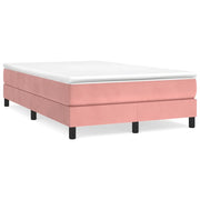 Giroletto a Molle con Materasso Rosa 120x190 cm in Velluto 3269682