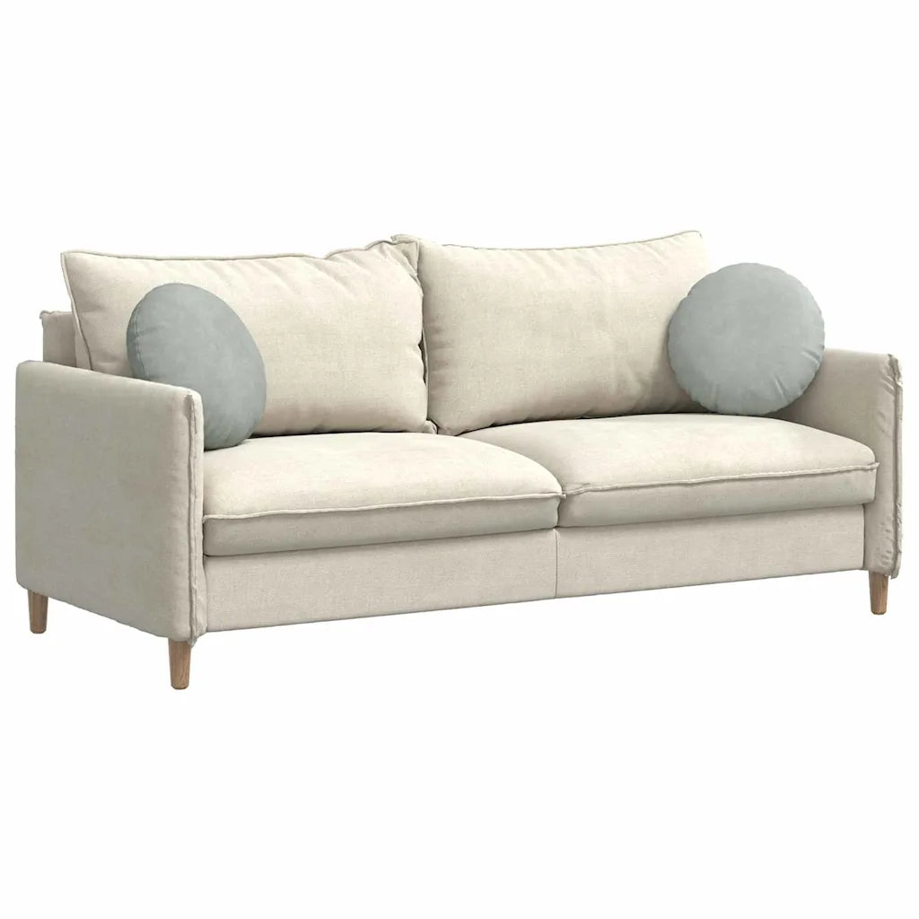 Cuscini per Seduta 2 pcs Grigio chiaro Ø 40 x 13 cm Velluto