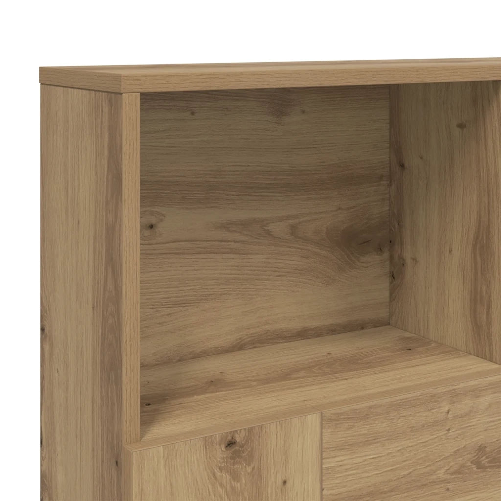 Testiera Contenitore-Testata contenitore Rovere Artigianale 120x19x103,5 Truciolato