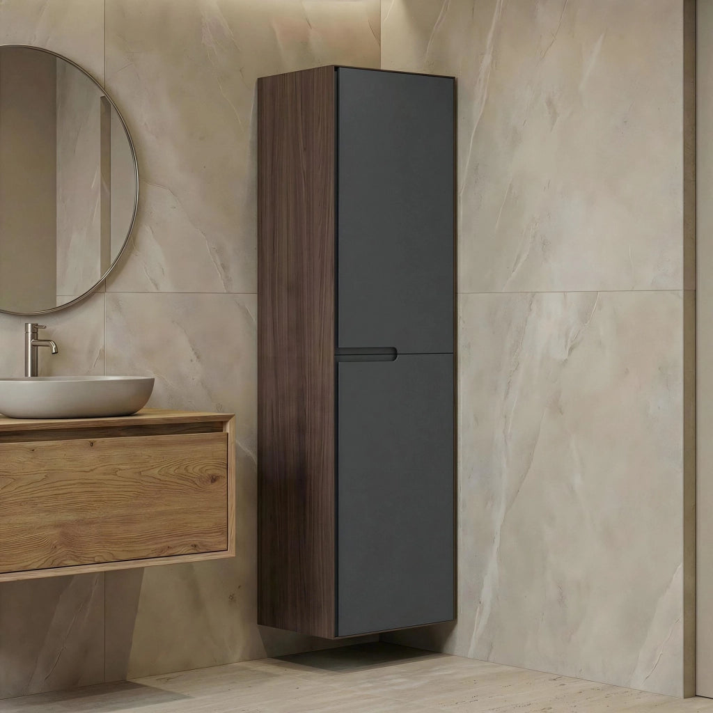 Armadio da bagno "Craft 40" - cm - Noce / Antracite