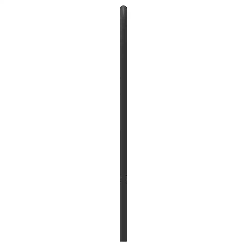 Testiera in Metallo Nero 193 cm