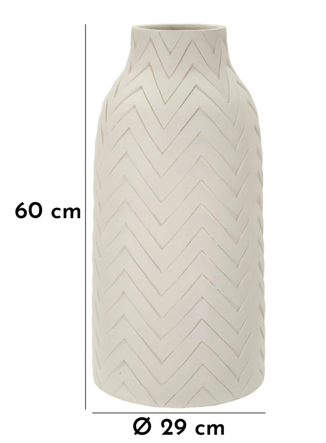 Vaso Winter Ø29x60 cm in Mgo Crema