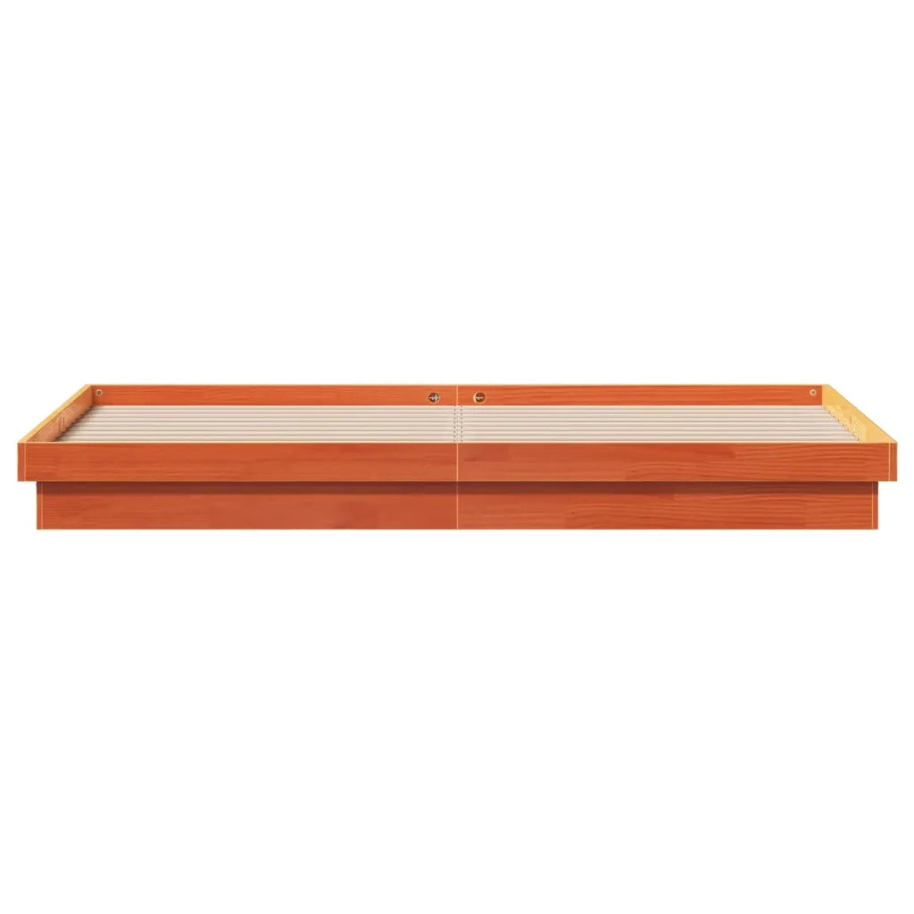 Giroletto LED Marrone Cera 200x200 cm in Legno Massello di Pino