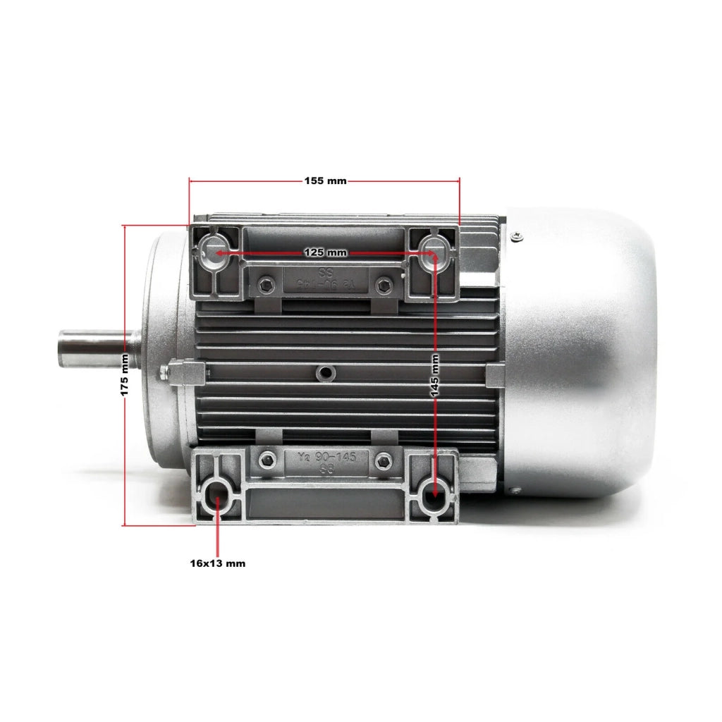 Motore asincrono monofase con rotore in rame 2 poli 230V 1,5kW IP55 classificazione elettrica 16_0002441