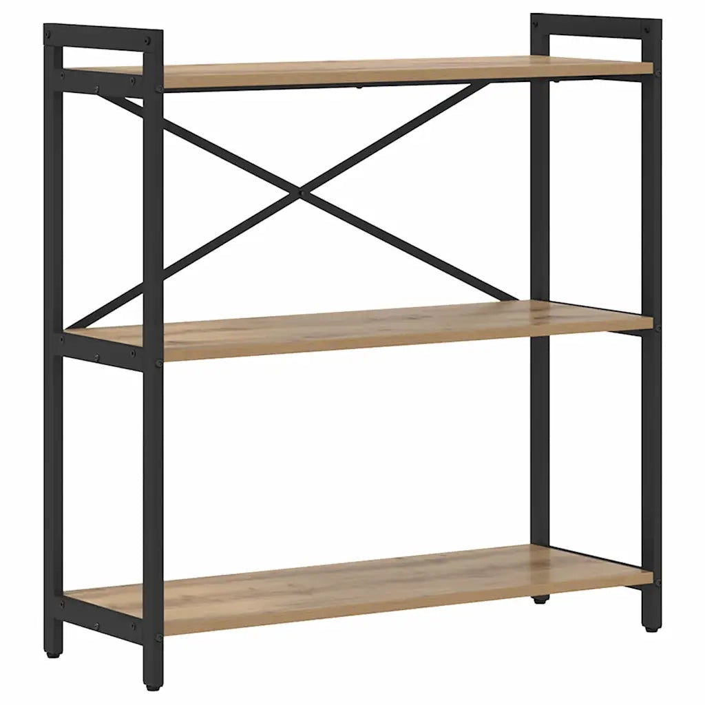 vidaXL Libreria rovere artigianale 80 x 30 x 83 cm Legno multistrato