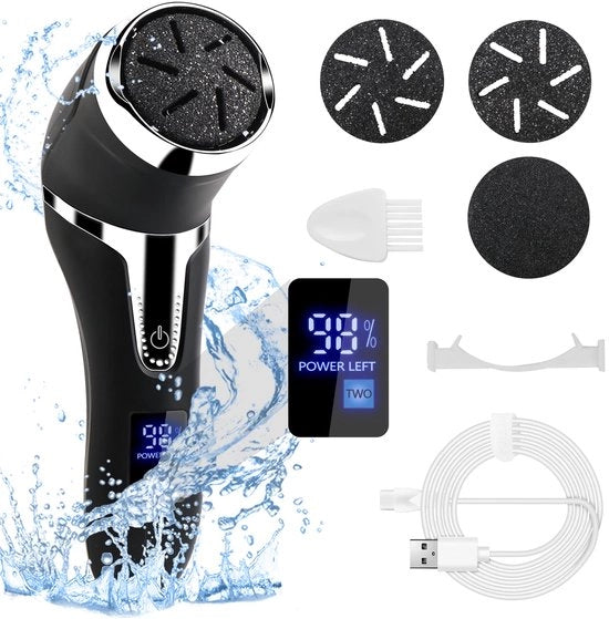 Oplaadbare Elektrische Voeten Eelt Remover, IPX7 Voetvijl, Gereedschap per Pedicure Professionale per Uso Casalingo, Voetverzorgin