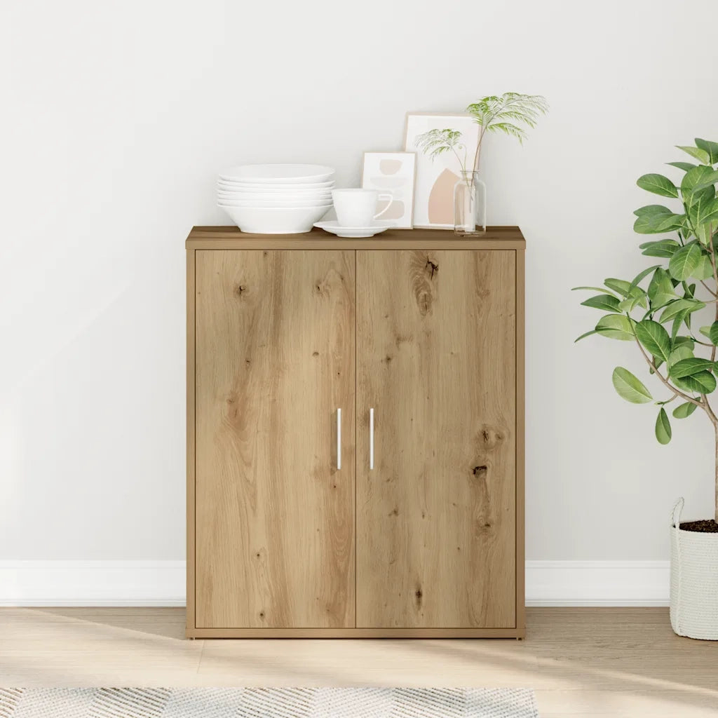 Credenza | Madia | Buffet da pranzo | Armadio da pranzo Rovere Artigianale 60x31x70 cm in Legno Multistrato