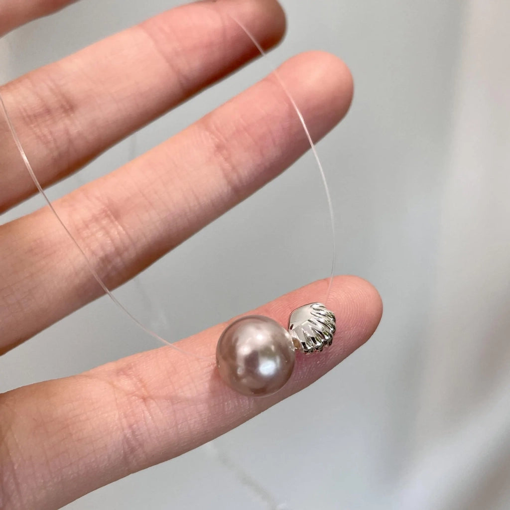 Collana di conchiglie e perle fatta a mano, regalo di Natale o di compleanno.