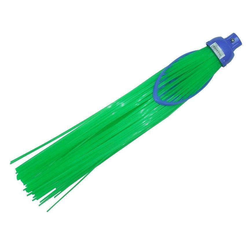 La Piacentina Scopa Spazzina per Esterni senza manico polipropilene filamenti resistenti 58 cm colore Verde