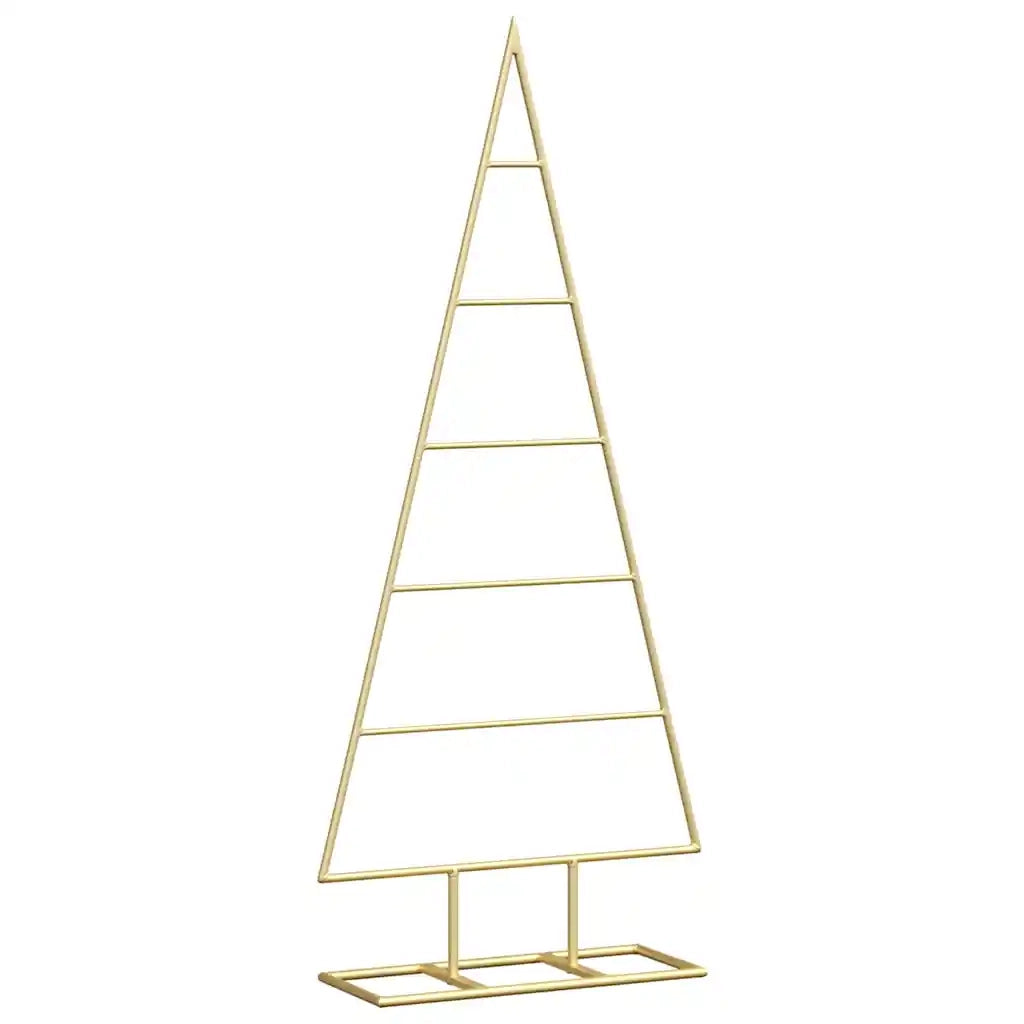 Albero di Natale in metallo con supporto-Decorazioni natalizie Oro 90 cm 546832