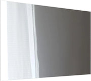 Specchio bagno Viola, Bianco, 4 x 70 cm, montabile a parete e compatibile con la collezione Viola