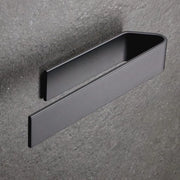 Sostegno per asciugamani senza perforazione | Adesivo per parete per bagno e cucina - 22 cm, nero