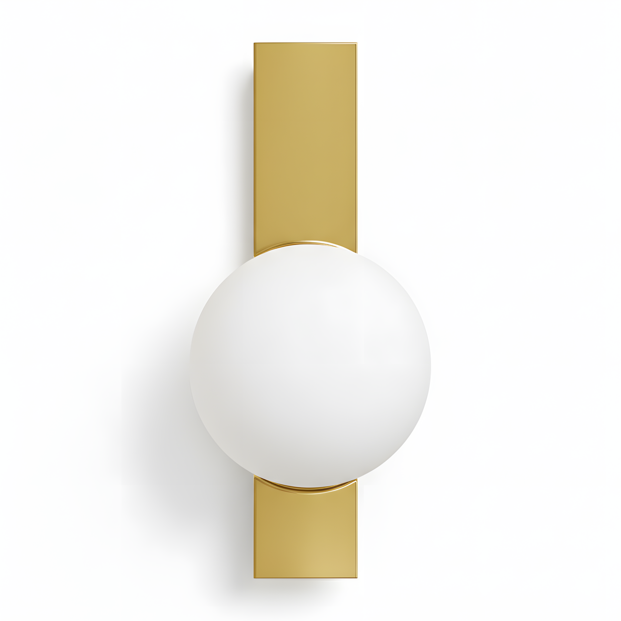 APP1758-1W Applique Da Parete In Oro Spazzolato/bianco