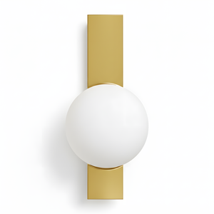 APP1758-1W Applique Da Parete In Oro Spazzolato/bianco