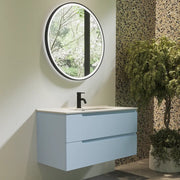 Mobile bagno sospeso 70 cm due cassetti color carta da zucchero con lavabo  | Moor