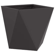 Fioriera | Cassetta per fiori | Vaso Nero 50 x 50 x 50 cm Acciaio