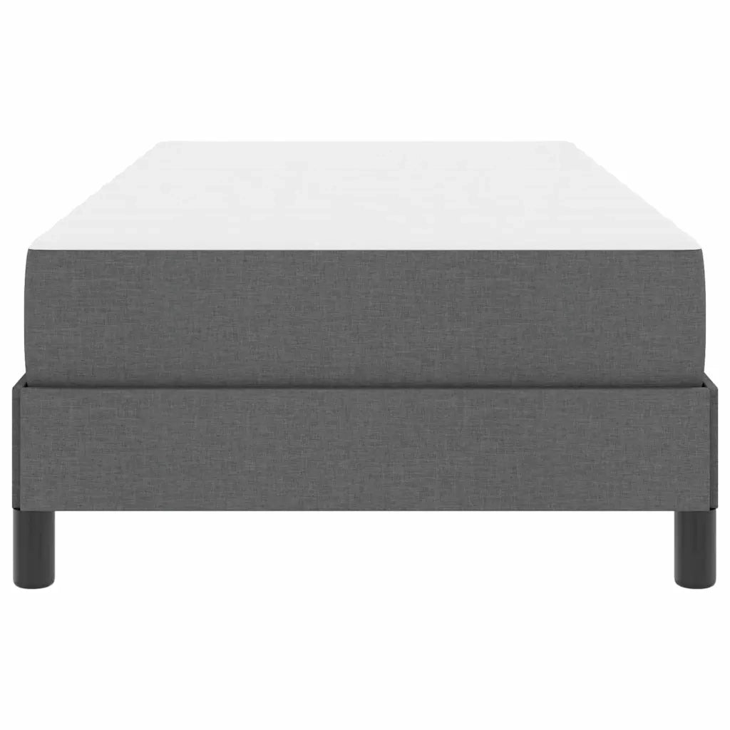 Letto a molle con materasso Grigio scuro 80 x 200 cm Tessuto