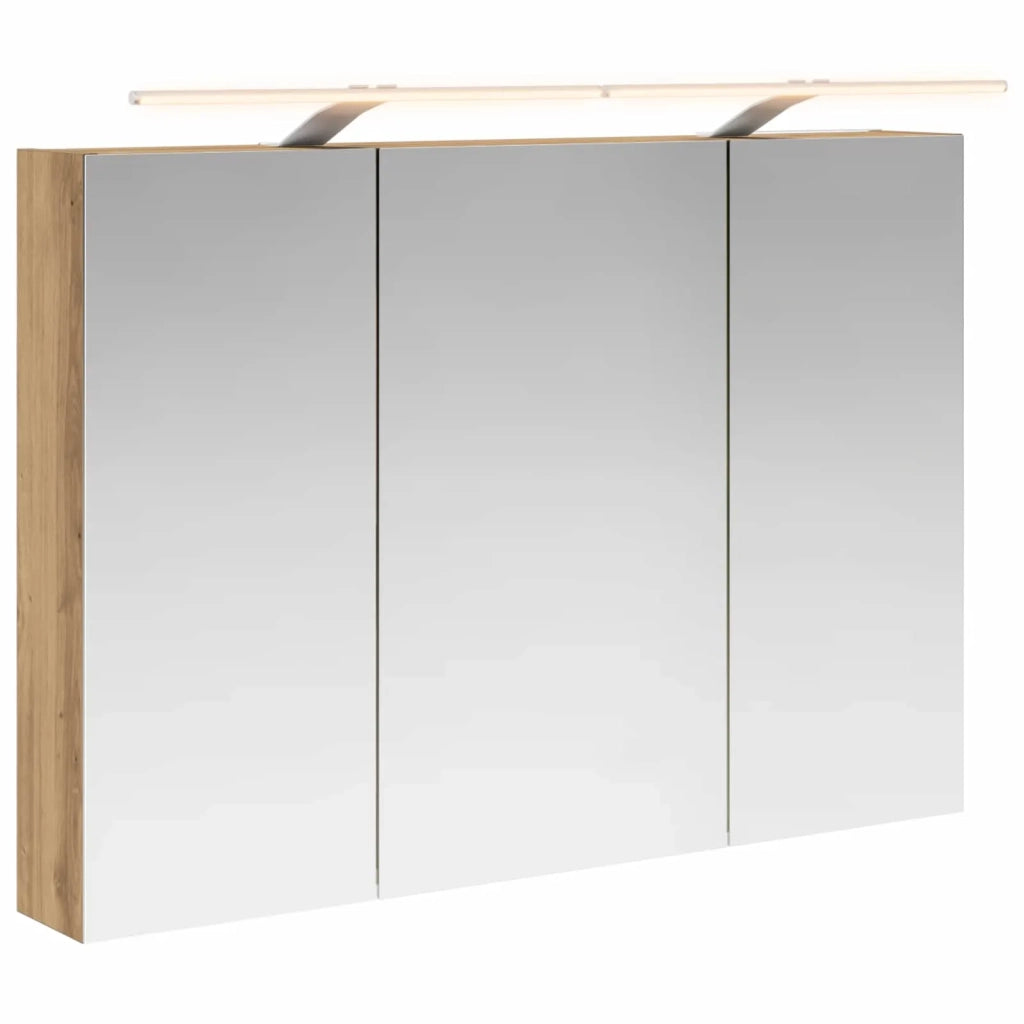 Mobiletto per specchio da bagno con porta Rovere Artigianale
