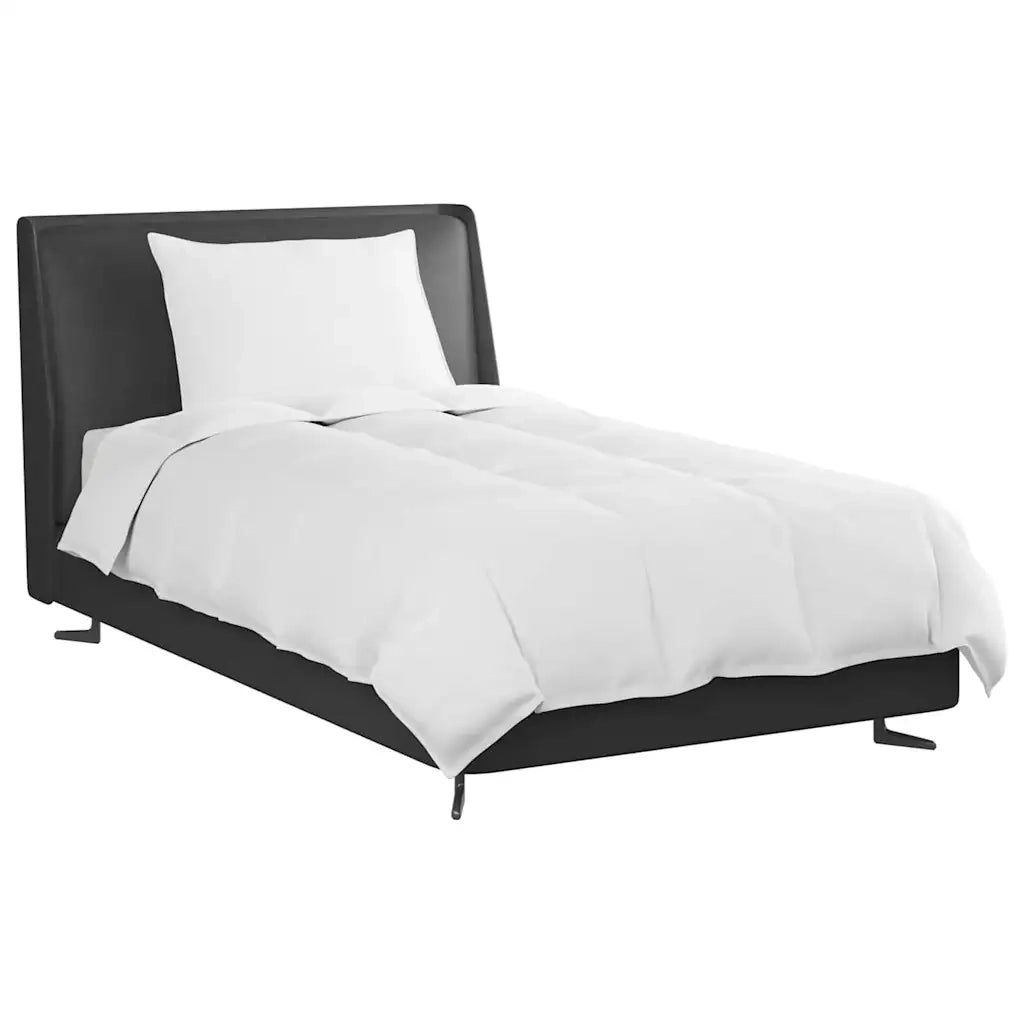 vidaXL Set di piumini con cuscino 2 pcs Bianco 135 x 220 cm Piume