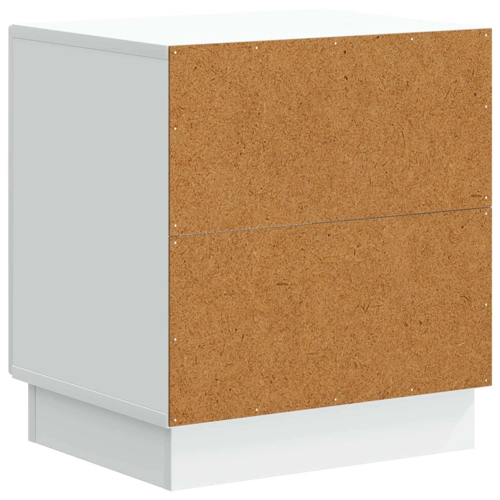 Comodino Bianco 43 x 34,5 x 47 cm Legno ingegnerizzato 895255