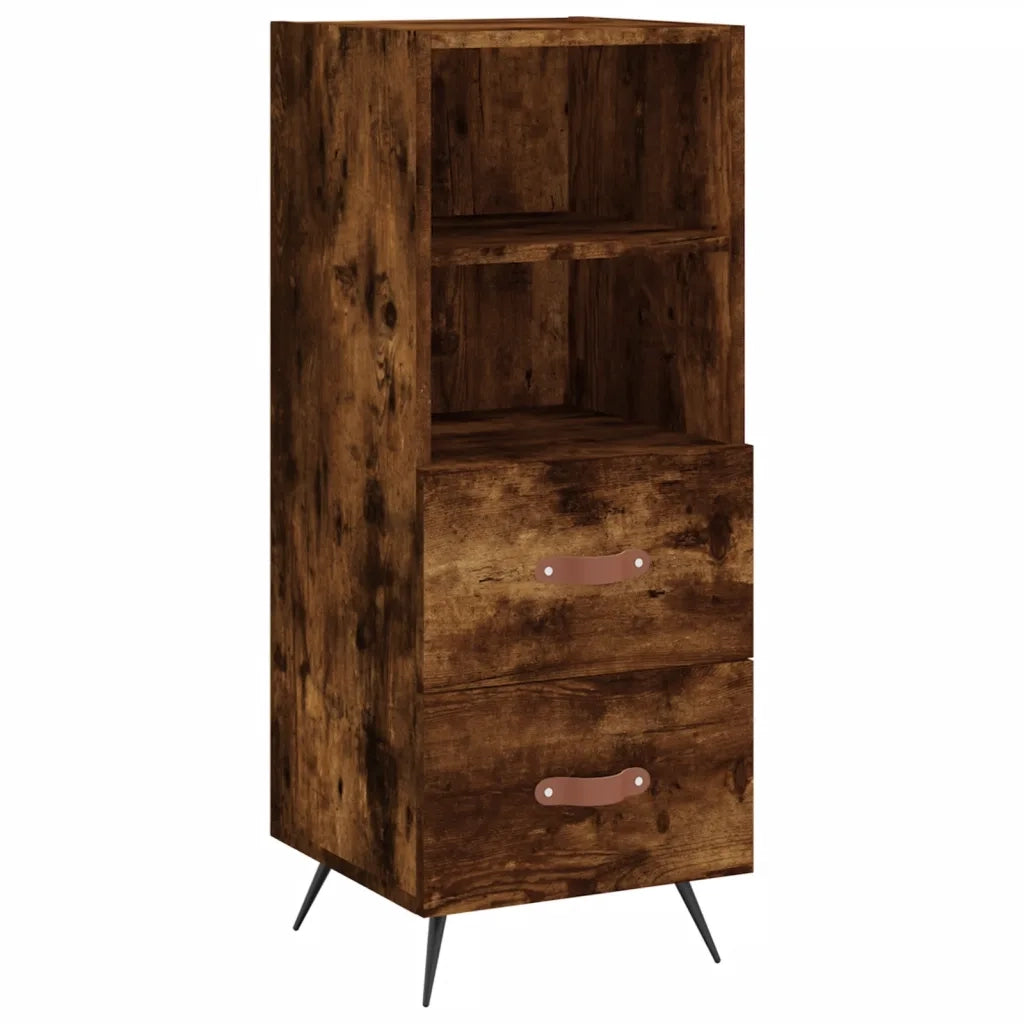 Credenza Rovere Fumo 34,5x34x90 cm in Legno Multistratocod mxl 81414