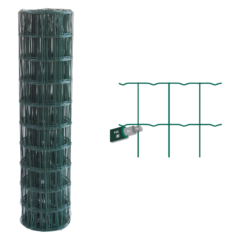 Rete elettrosaldata plastificata 120x25 mt