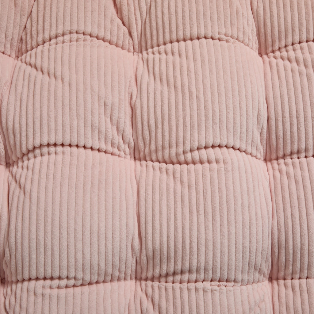 OKWISH Sedia a Dondolo da Esterno Poltrona Oscillante Regolabile con Poggiapiedi Cuscino Spesso in Acciaio Rosa 75 × 116 × 82 cm