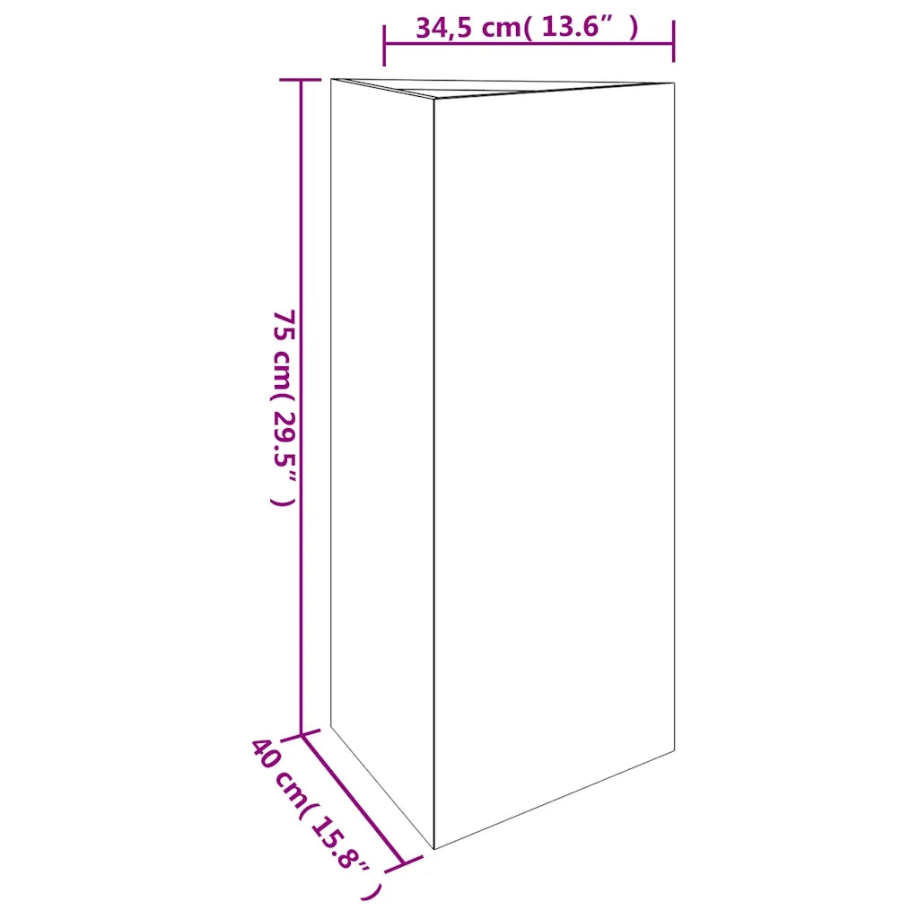 Fioriera da Giardino 40x34,5x75 cm in Acciaio Corten 824546