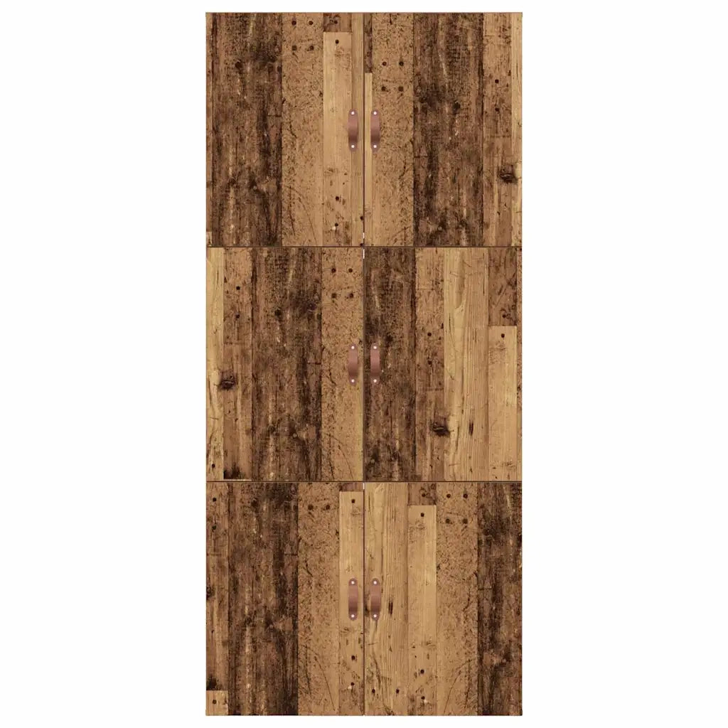 Letto singolo | Letto per adulti | Struttura letto con contenitore Legno vecchio 80 x 200 cm