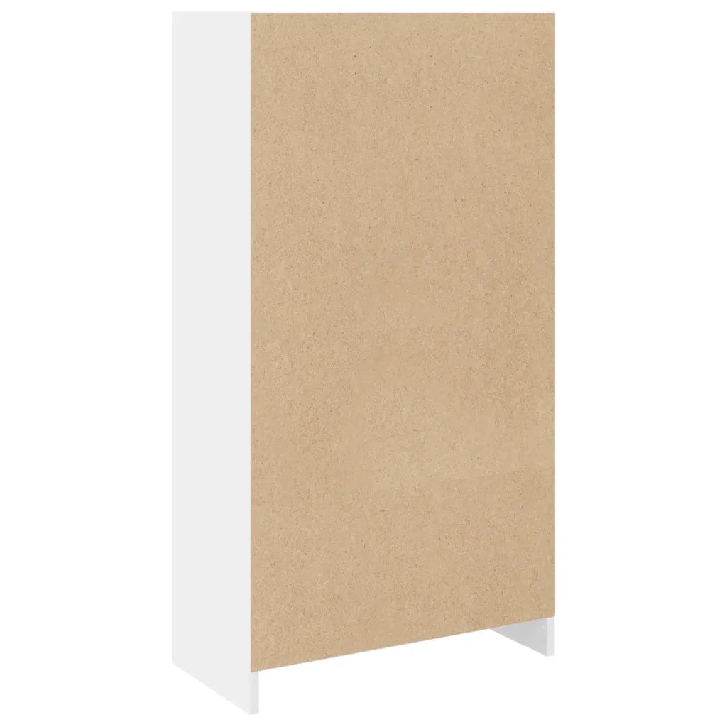 Libreria Bianca 57x28,5x107,5 cm in Legno Multistrato 848003