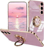 Hoes shockbestendente per Galaxy A16 con reggisegno a kickstand, blu