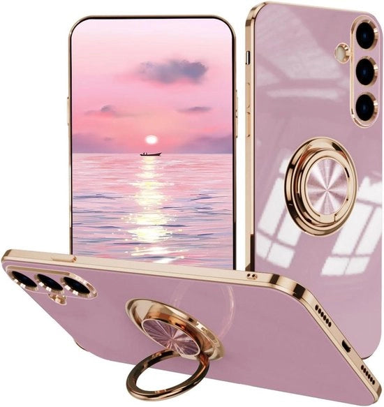 Hoes shockbestendente per Galaxy A16 con reggisegno a kickstand, blu