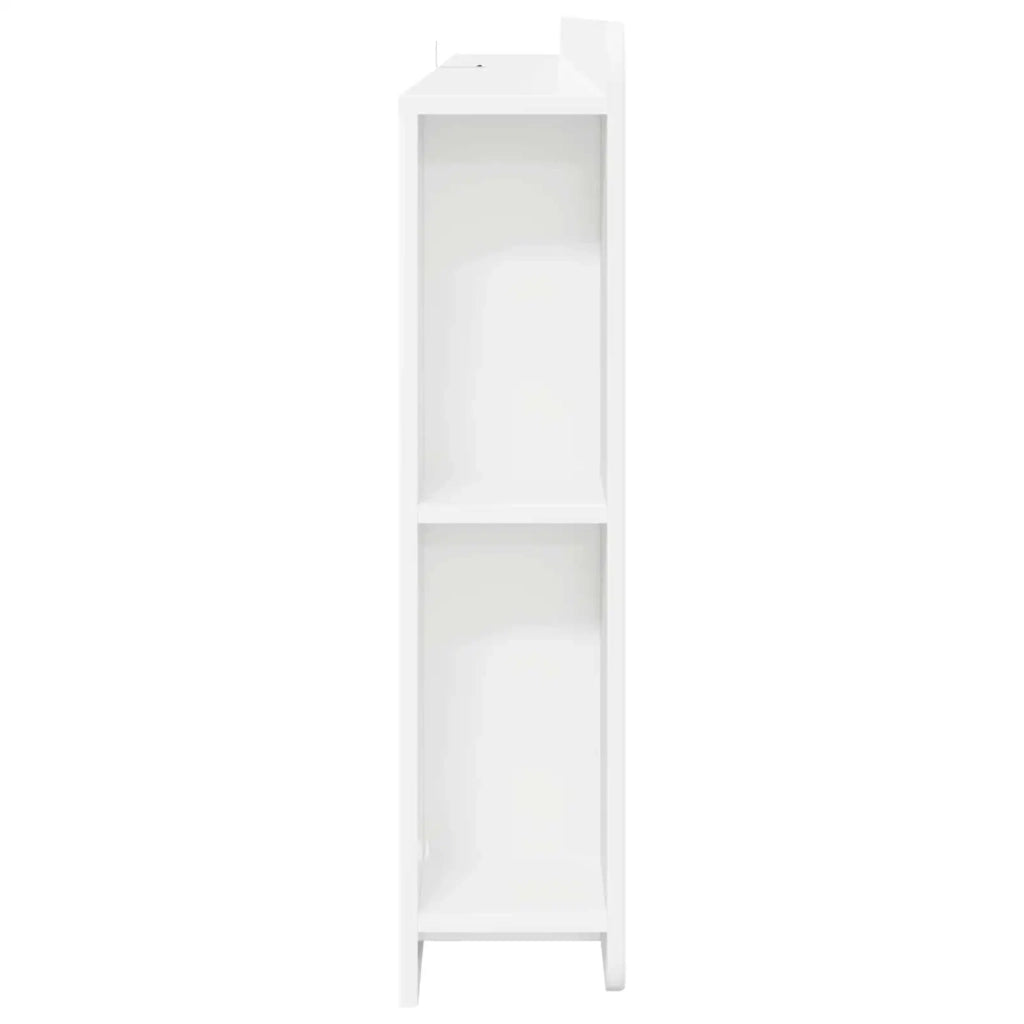 Testata del letto con archiviazione Bianco Legno ingegnerizzato