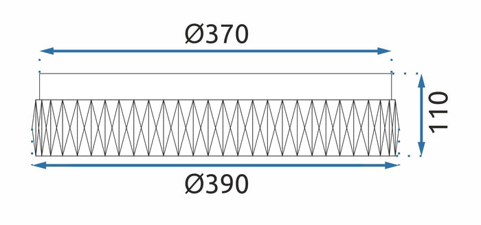 Lampada Da Soffitto App1742-c 40 Cm Chrome