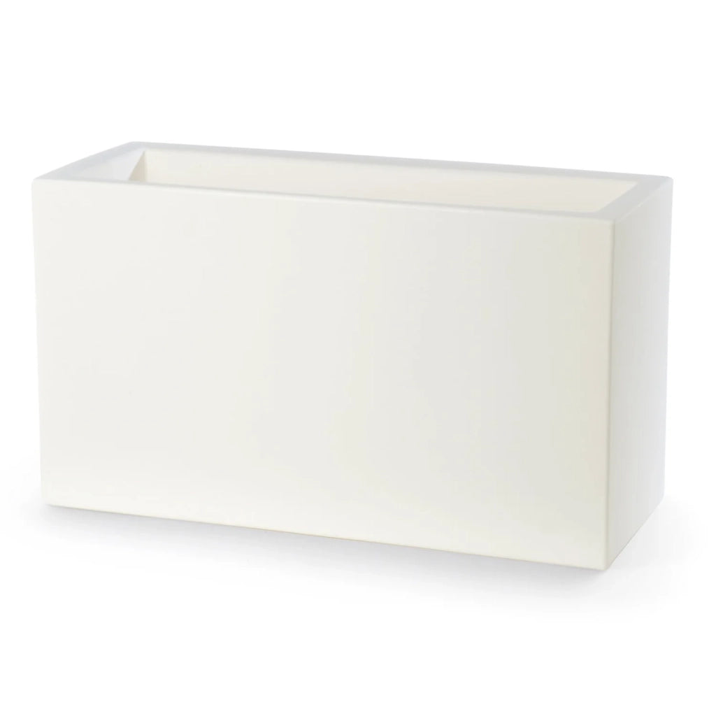 Fioriera Rettangolare colore Bianco 100x40 CM H 40 mod. Schio Cassa