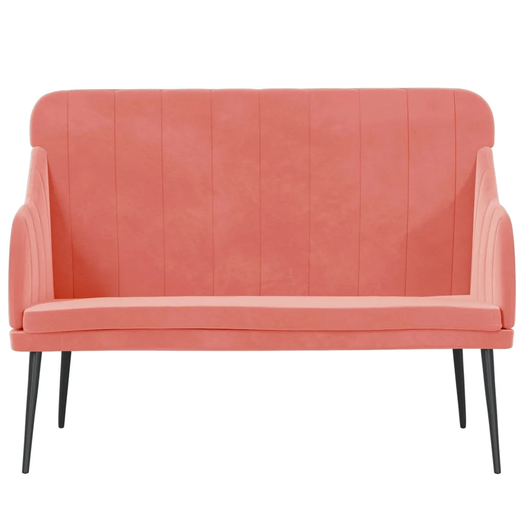 Panca Rosa 110x76x80 cm in Velluto CFW9131864