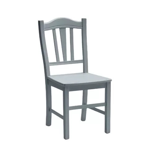 Set 2 sedie country legno grigio seduta legno 46x50x95