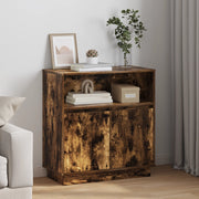 Sideboard con LED Rovere Affumicato 71x34,5x75 cm Legno Ingenerizzato
