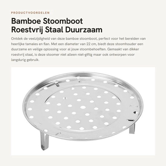 Stazione di Vapore in Acciaio Inossidabile - Cucina a Vapore - Bain Marie - Contenitore di Vapore - Progettazione Elevata - Sostenibile e Sicuro - Regolatore di Vapore 

Modello: 
Specifica del prodotto: 
Codice del prodotto: