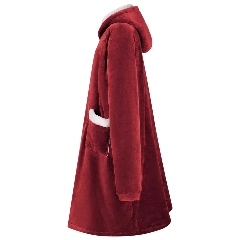 Felpa coperta Rosso Bordeaux L Pile e Flanella CFW4944256