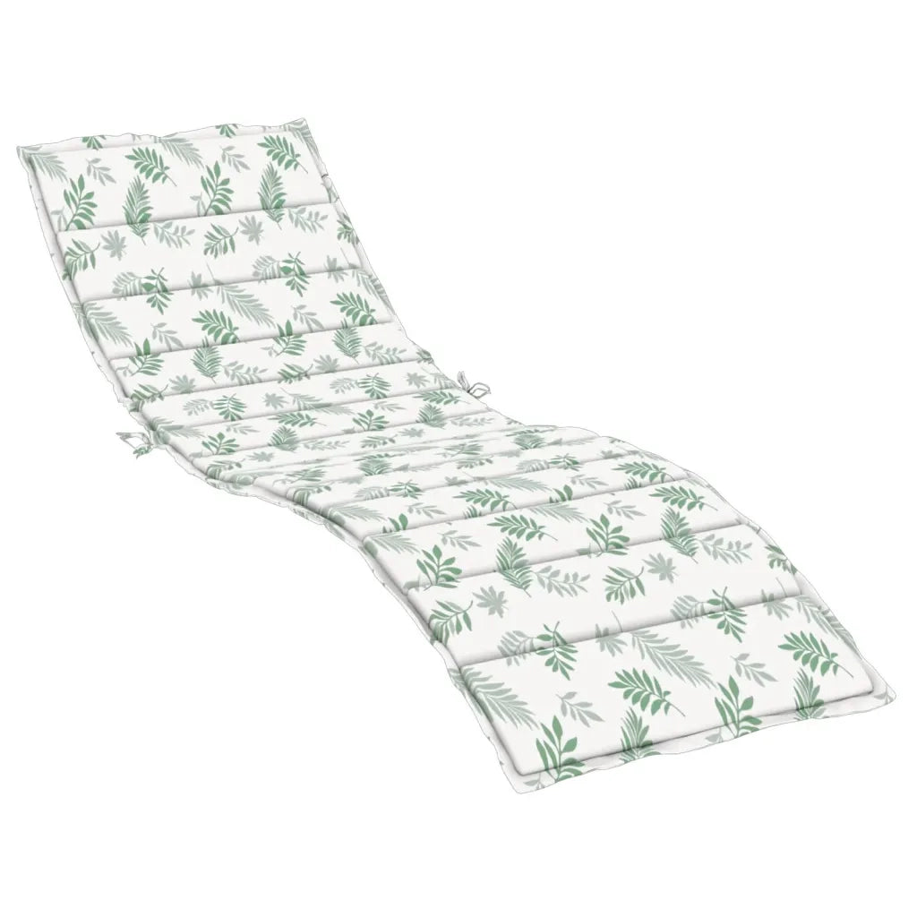 Cuscino per sedie | Cuscino per Lettino con Motivo a Foglie in Tessuto Oxford