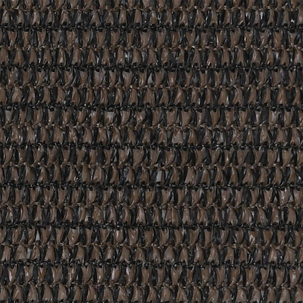 Schermo per balcone parasole protezione privacy 90 x 600 cm HDPE marrone 02_0010245